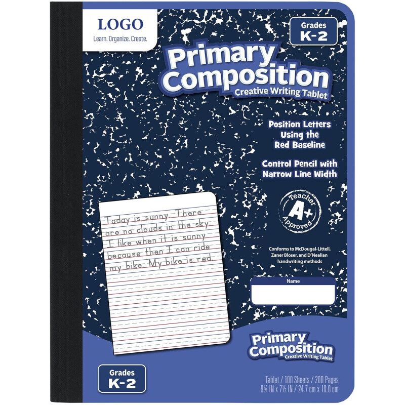  Primary Composition Notebook, Wide Ruled Comp Book